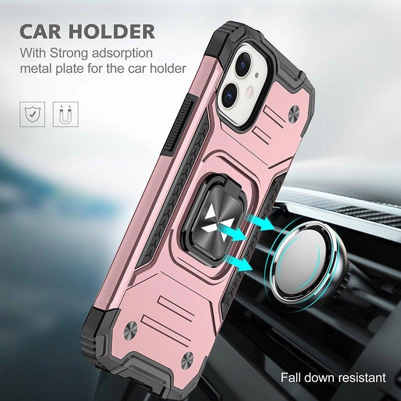 Wozinsky Ring Armor case for iPhone 14 Plus armored cover magnetic holder gold ringeng