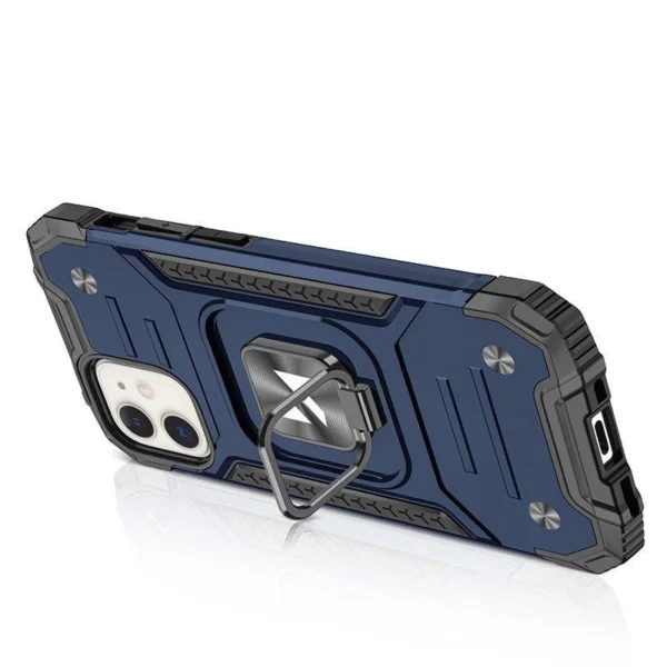 Wozinsky Ring Armor case for iPhone 14 Plus armored cover magnetic holder ring blueeng