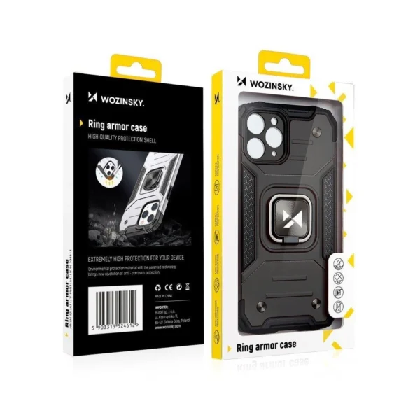 Wozinsky Ring Armor case for iPhone 14 Plus armored cover magnetic holder ring blueeng