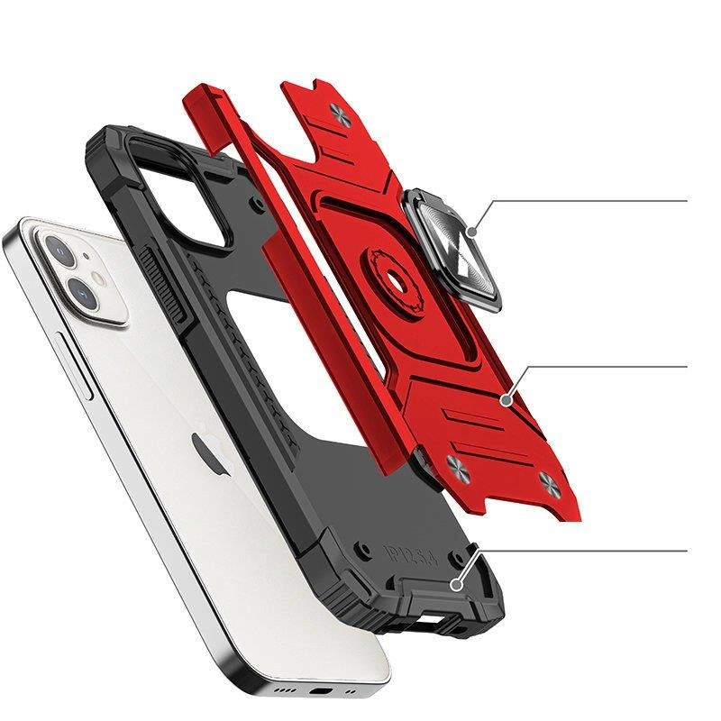 Wozinsky Ring Armor case for iPhone 14 armored cover magnetic holder ring redeng