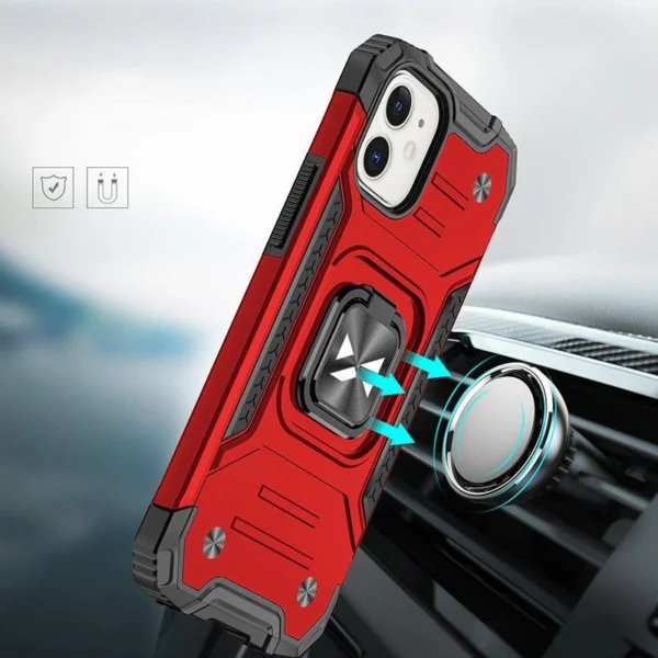 Wozinsky Ring Armor case for iPhone 14 armored cover magnetic holder ring redeng