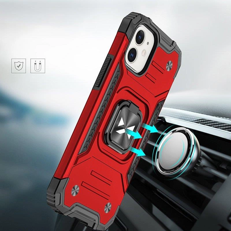 Wozinsky Ring Armor case for iPhone 14 armored cover magnetic holder ring redeng