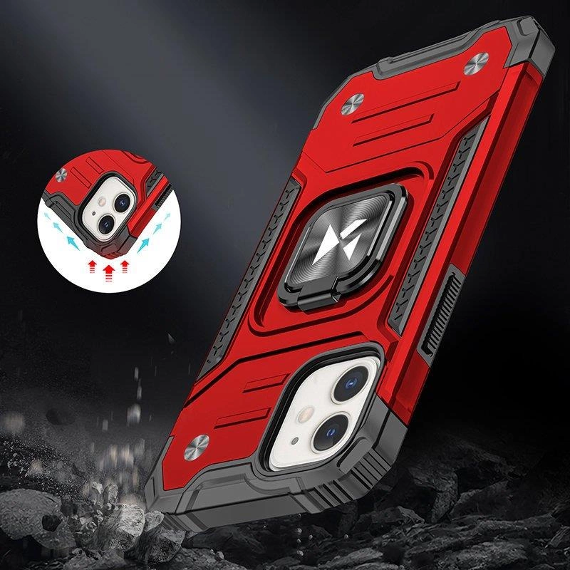 Wozinsky Ring Armor case for iPhone 14 armored cover magnetic holder ring redeng