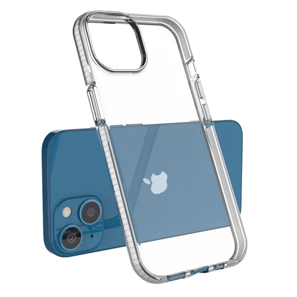 Spring Case case for iPhone 14 silicone case with a frame blackeng
