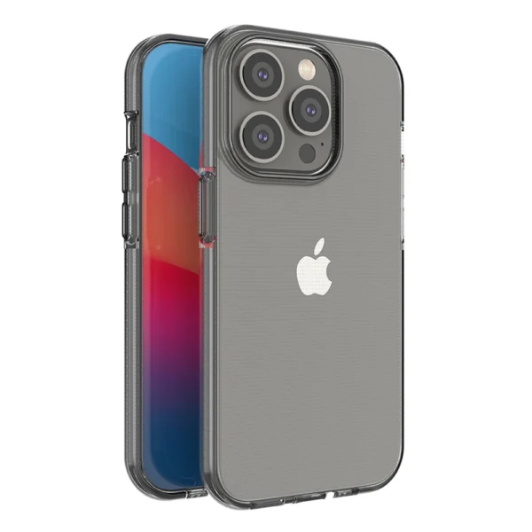 Spring Case case for iPhone 14 Pro silicone case with a frame blackeng