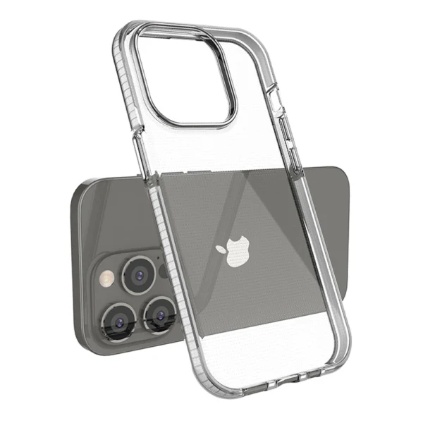 Spring Case case for iPhone 14 Pro silicone case with a frame light blueeng