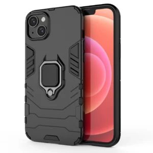 Ring Armor case for iPhone 14 armored cover magnetic holder ring blackeng