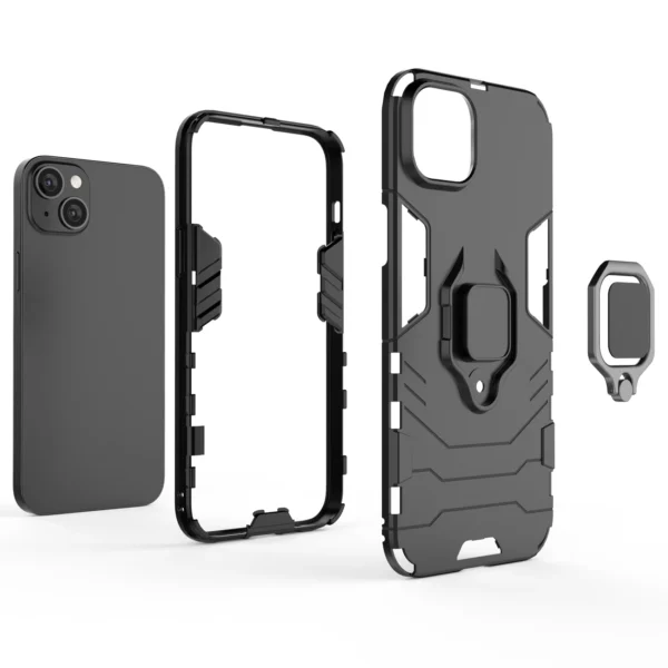 Ring Armor case for iPhone 14 Pro armored cover magnetic holder ring blackeng