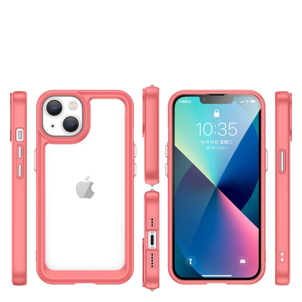 Outer Space Case iPhone 14 hard cover with a gel frame redeng