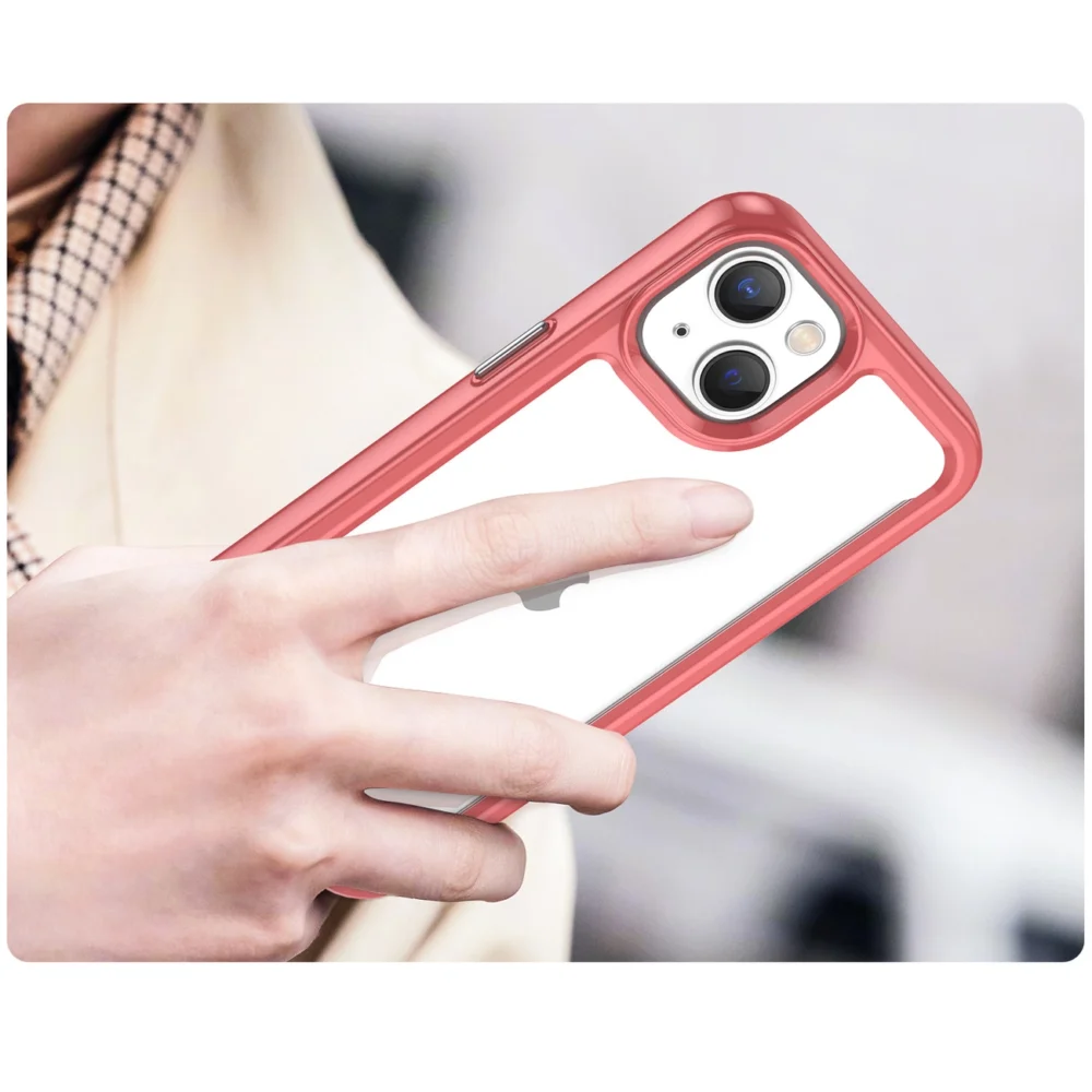 Outer Space Case iPhone 14 hard cover with a gel frame redeng