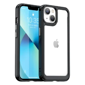 Outer Space Case iPhone 14 Plus hard cover with a gel frame blackeng