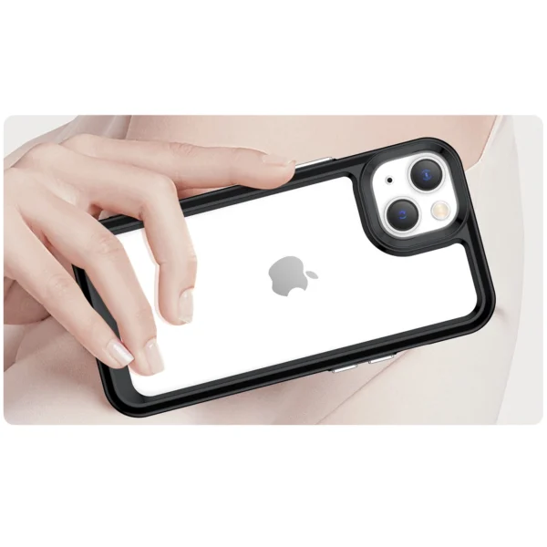 Outer Space Case iPhone 14 Plus hard cover with a gel frame blackeng
