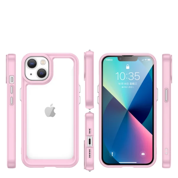 Outer Space Case iPhone 14 Plus hard cover with a gel frame pinkeng