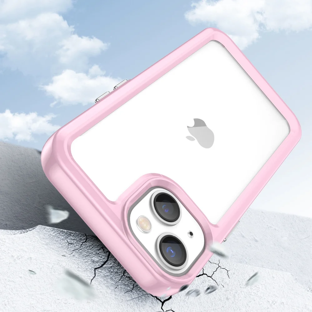 Outer Space Case iPhone 14 Plus hard cover with a gel frame pinkeng