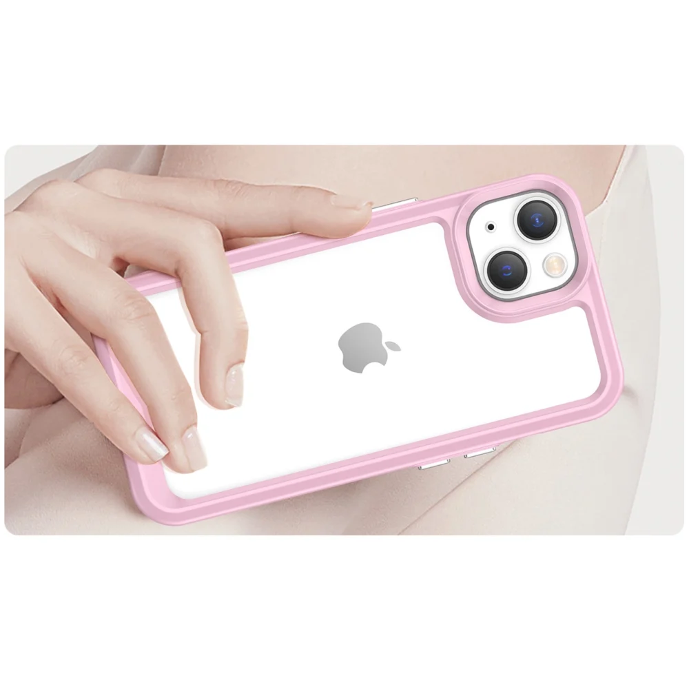Outer Space Case iPhone 14 Plus hard cover with a gel frame pinkeng