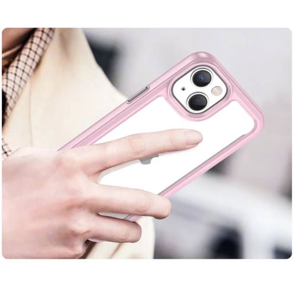 Outer Space Case iPhone 14 Plus hard cover with a gel frame pinkeng