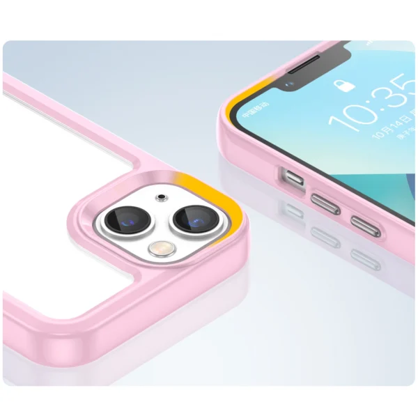 Outer Space Case iPhone 14 Plus hard cover with a gel frame pinkeng