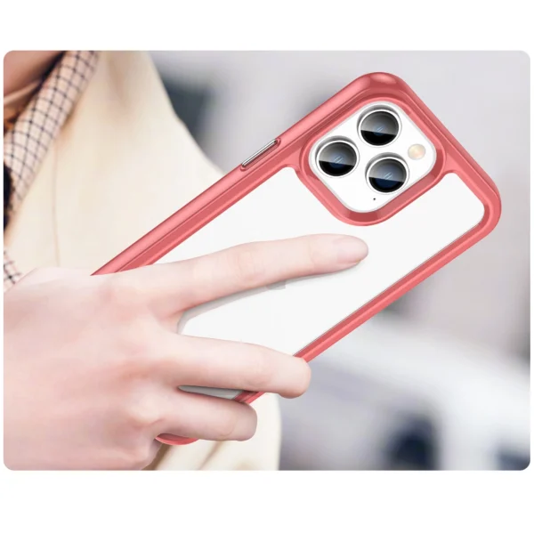 Outer Space Case iPhone 14 Pro hard cover with a gel frame redeng