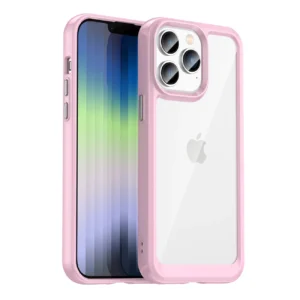 Outer Space Case iPhone 14 Pro hard cover with a gel frame pinkeng