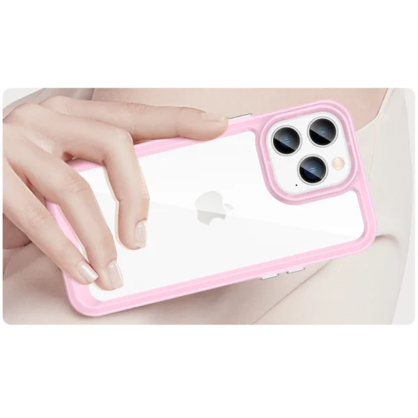 Outer Space Case iPhone 14 Pro hard cover with a gel frame pinkeng