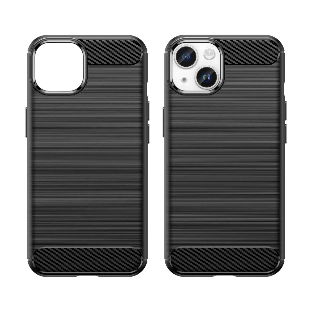 96588_8 Carbon Case for iPhone 14 Plus flexible gel back cover blackeng