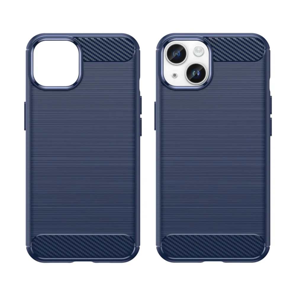 96589_8 Carbon Case for iPhone 14 Plus flexible gel back cover blueeng