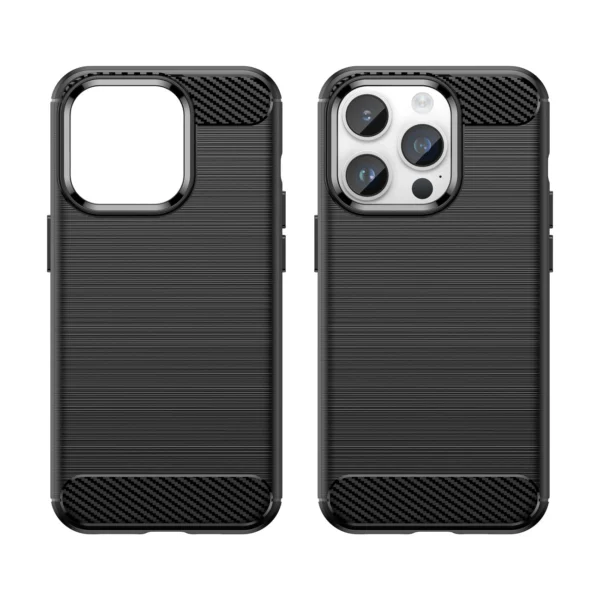 Carbon Case iPhone 14 Pro flexible gel back cover blackeng