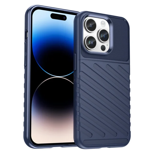 Thunder Case iPhone 14 Pro Max blue armored caseeng