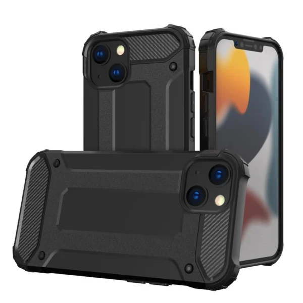 Hybrid Armor case iPhone 14 Plus armored hybrid case blackeng