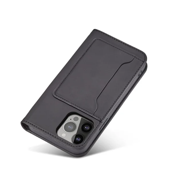 Magnet Card Case case for iPhone 14 Plus flip cover wallet stand blackeng