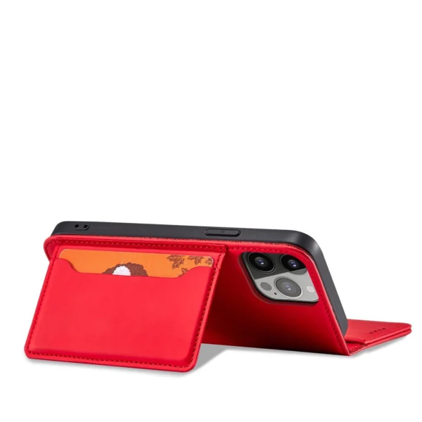 Magnet Card Case case for iPhone 14 Pro flip cover wallet stand redeng