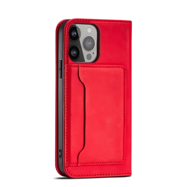 Magnet Card Case case for iPhone 14 Pro flip cover wallet stand redeng