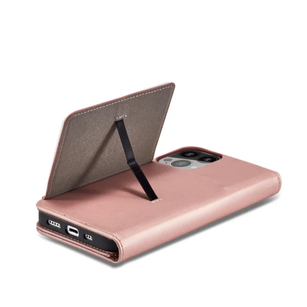 Magnet Card Case case for iPhone 14 Pro flip cover wallet stand pinkeng