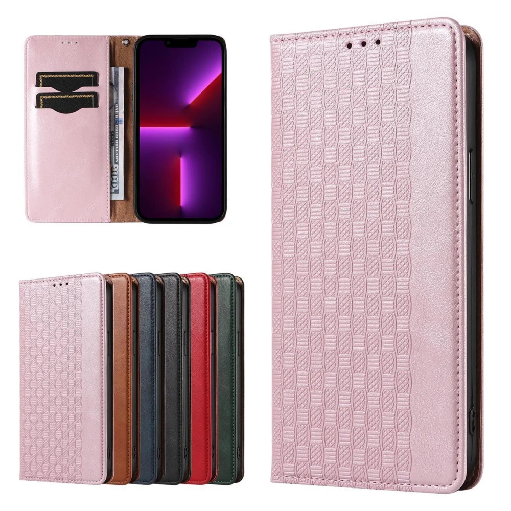 Magnet Strap Case Case for iPhone 14 Pro Flip Wallet Mini Lanyard Stand Pinkeng