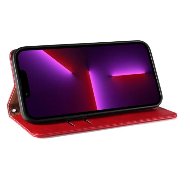 Magnet Strap Case Case for iPhone 14 Pro Max Flip Wallet Mini Lanyard Stand Redeng