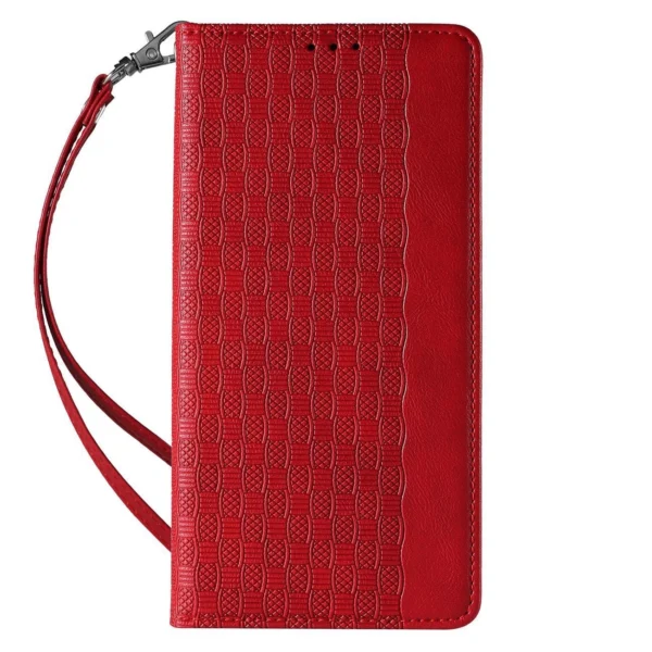 Magnet Strap Case Case for iPhone 14 Pro Max Flip Wallet Mini Lanyard Stand Redeng