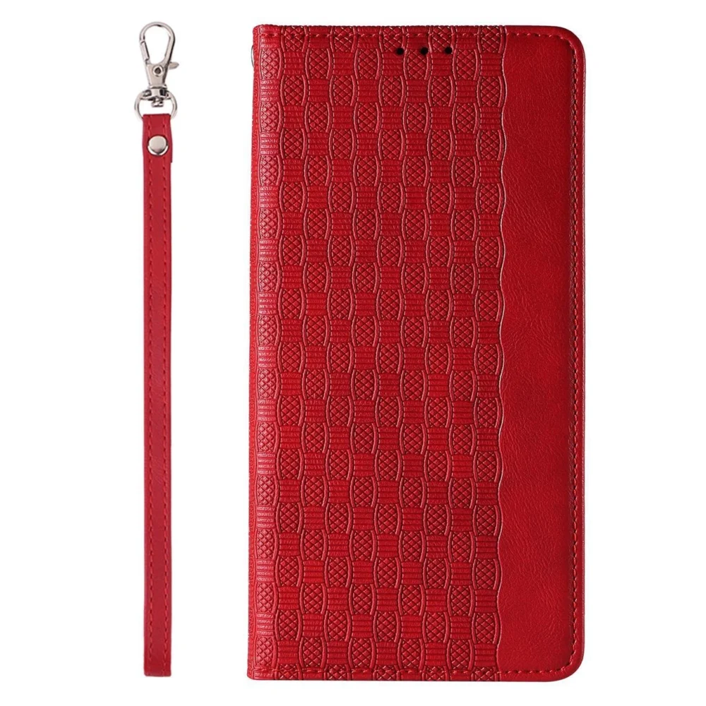 Magnet Strap Case Case for iPhone 14 Pro Max Flip Wallet Mini Lanyard Stand Redeng