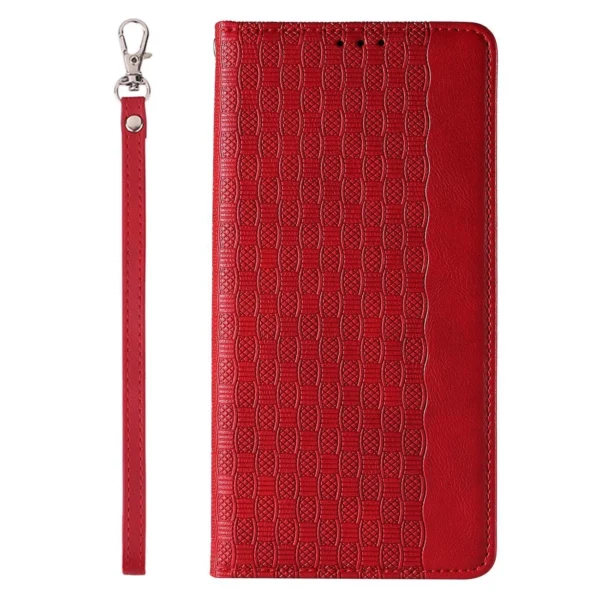 Magnet Strap Case Case for iPhone 14 Pro Max Flip Wallet Mini Lanyard Stand Redeng