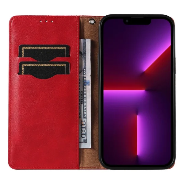 Magnet Strap Case Case for iPhone 14 Pro Max Flip Wallet Mini Lanyard Stand Redeng