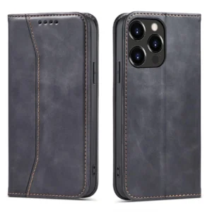 Magnet Fancy Case case for iPhone 14 flip cover wallet stand blackeng
