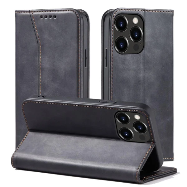 Magnet Fancy Case case for iPhone 14 Plus flip cover wallet stand blackeng