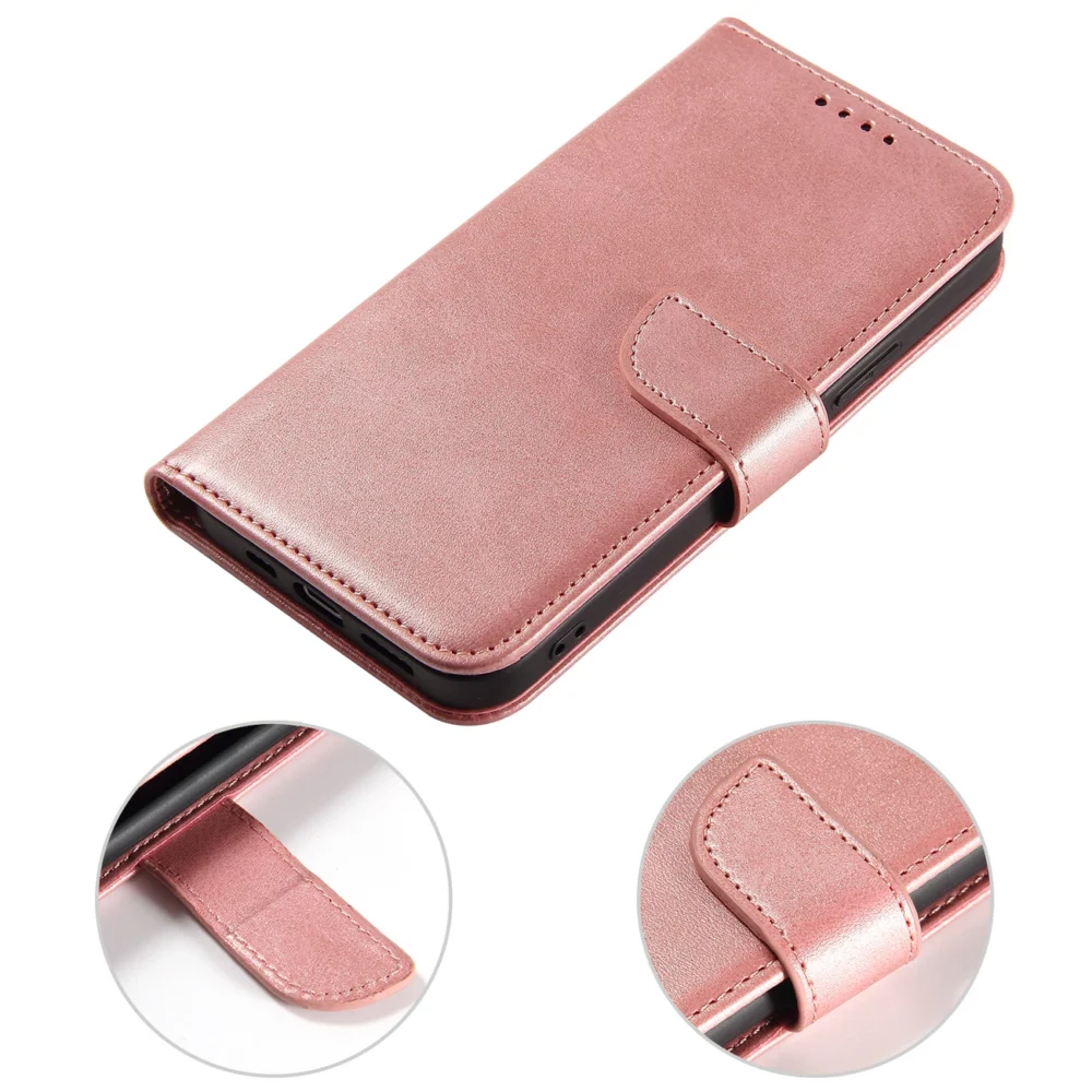 Magnet Case elegant case cover flip cover with stand function for iPhone 14 Pro pinkeng