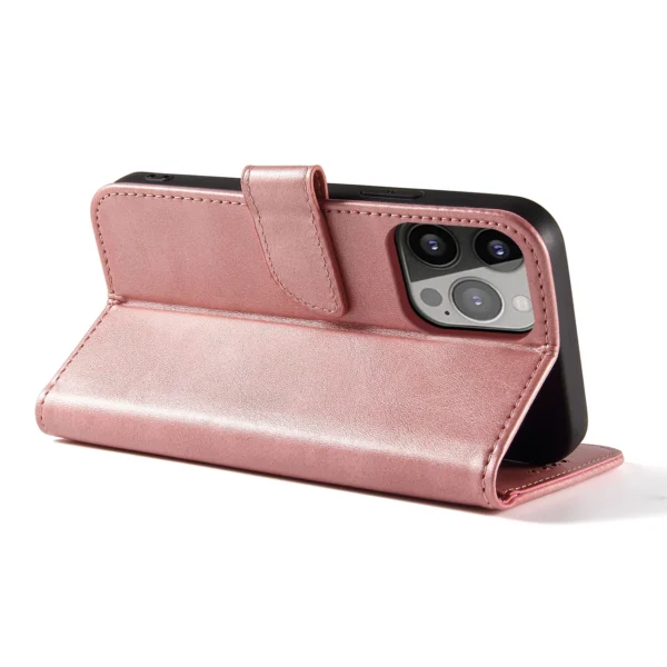 Magnet Case elegant case cover flip cover with stand function for iPhone 14 Pro pinkeng