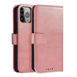 Magnet Case elegant case cover flip cover with stand function for iPhone 14 Pro pinkeng