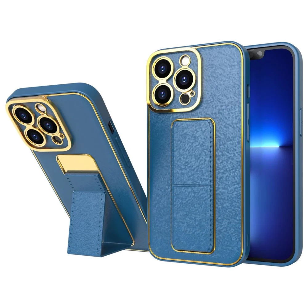 New Kickstand Case case for iPhone 13 Pro with stand blueeng