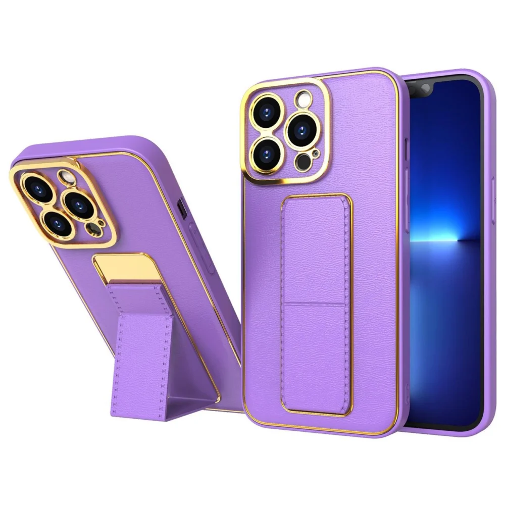 New Kickstand Case case for iPhone 12 with stand purpleeng