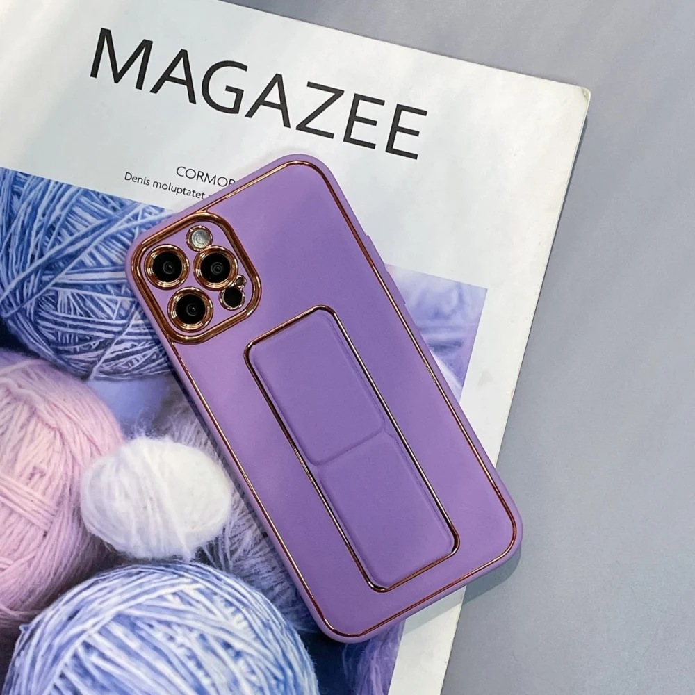 New Kickstand Case case for iPhone 12 with stand purpleeng