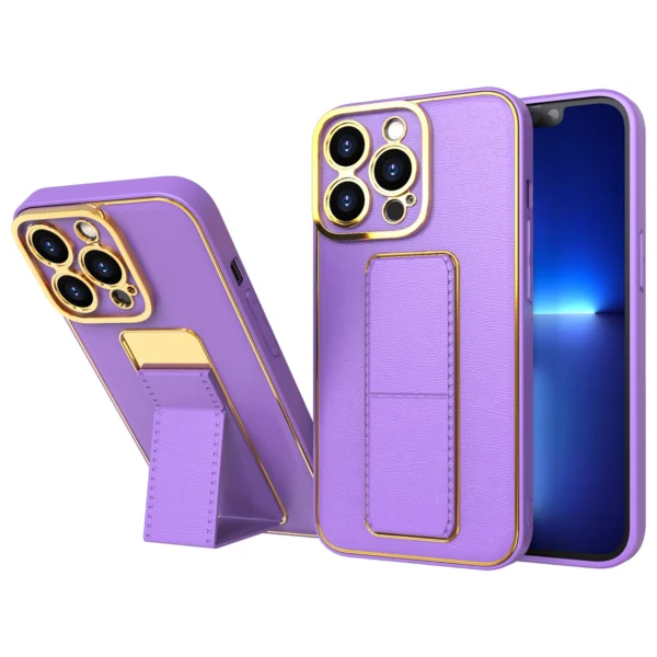 New Kickstand Case case for iPhone 12 Pro with stand purpleeng