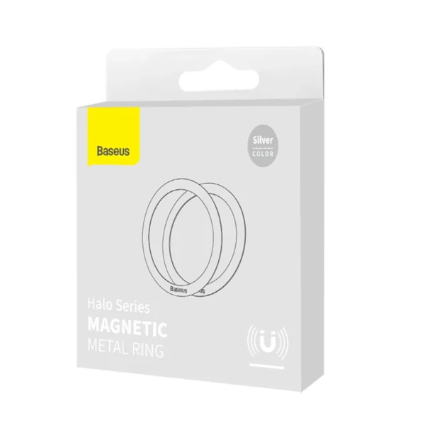 Baseus Halo Series magnetic ring (2 pcs/package) silver (PCCH000012)eng
