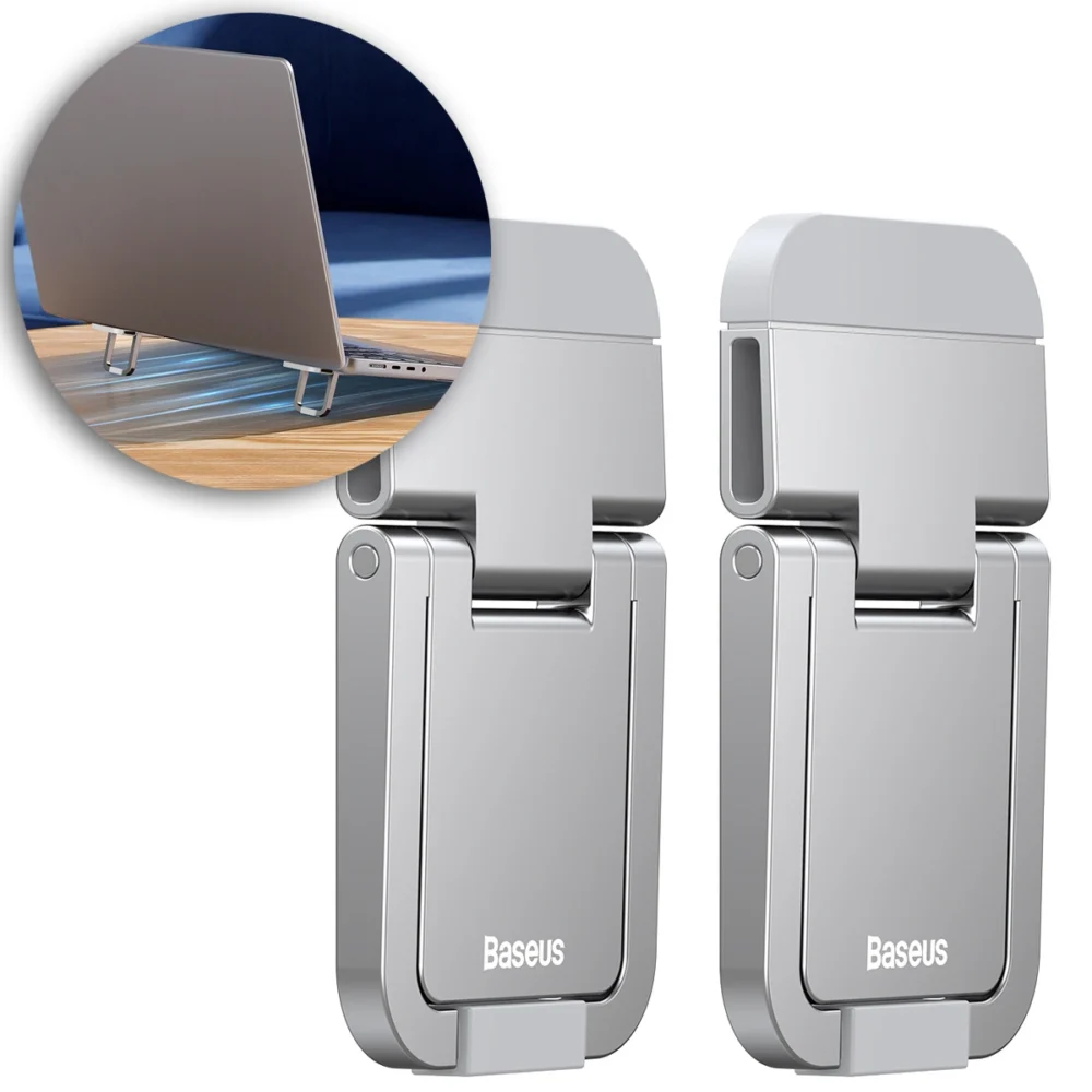 Baseus universal laptop feet stands (2 pcs.) silver (LUZC000012)eng